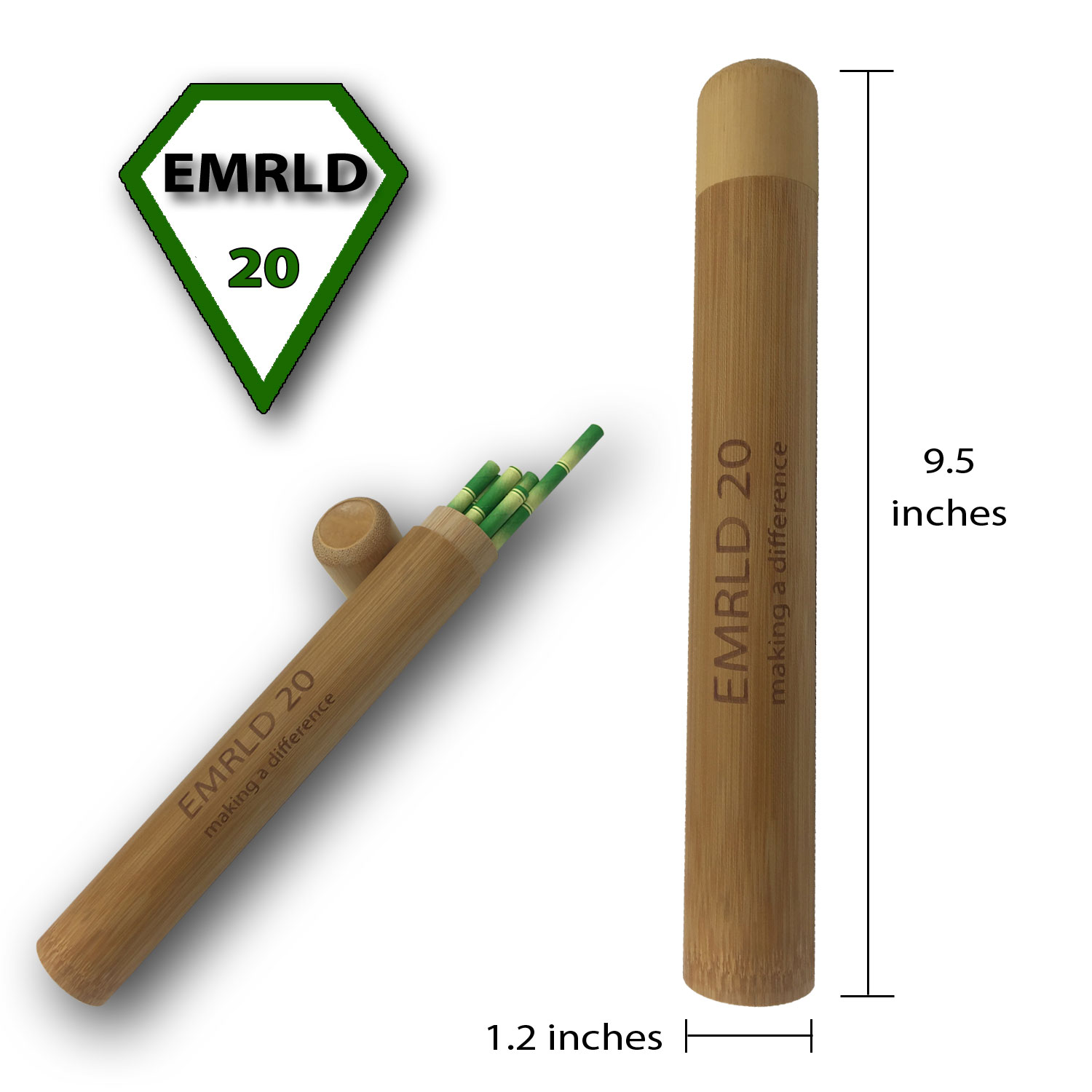 Reusable Straw Case EMRLD 20 Store